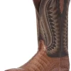 Chaussure Double Down Western ARIAT Pour Hommes, Caramel Caiman Belly