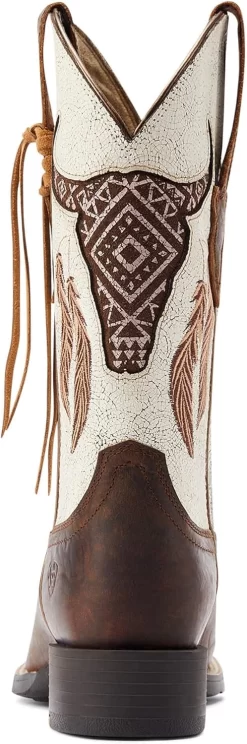 ARIAT Women's Round Up Southwest Stretchfit Western Boot -Ariat 710autKWWPL. AC UL1500