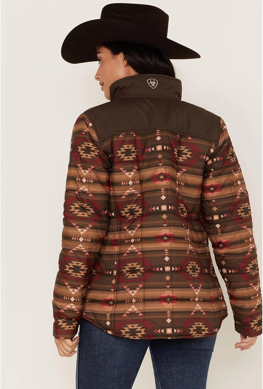 ARIAT Femmes R.E.A.L. Crius Southwestern Stripe Canyonlands Print Veste Marron Medium US 4 ARIAT Femmes R.E.A.L. Crius Southwestern Stripe Canyonlands Print Veste Marron Medium US – Image 4