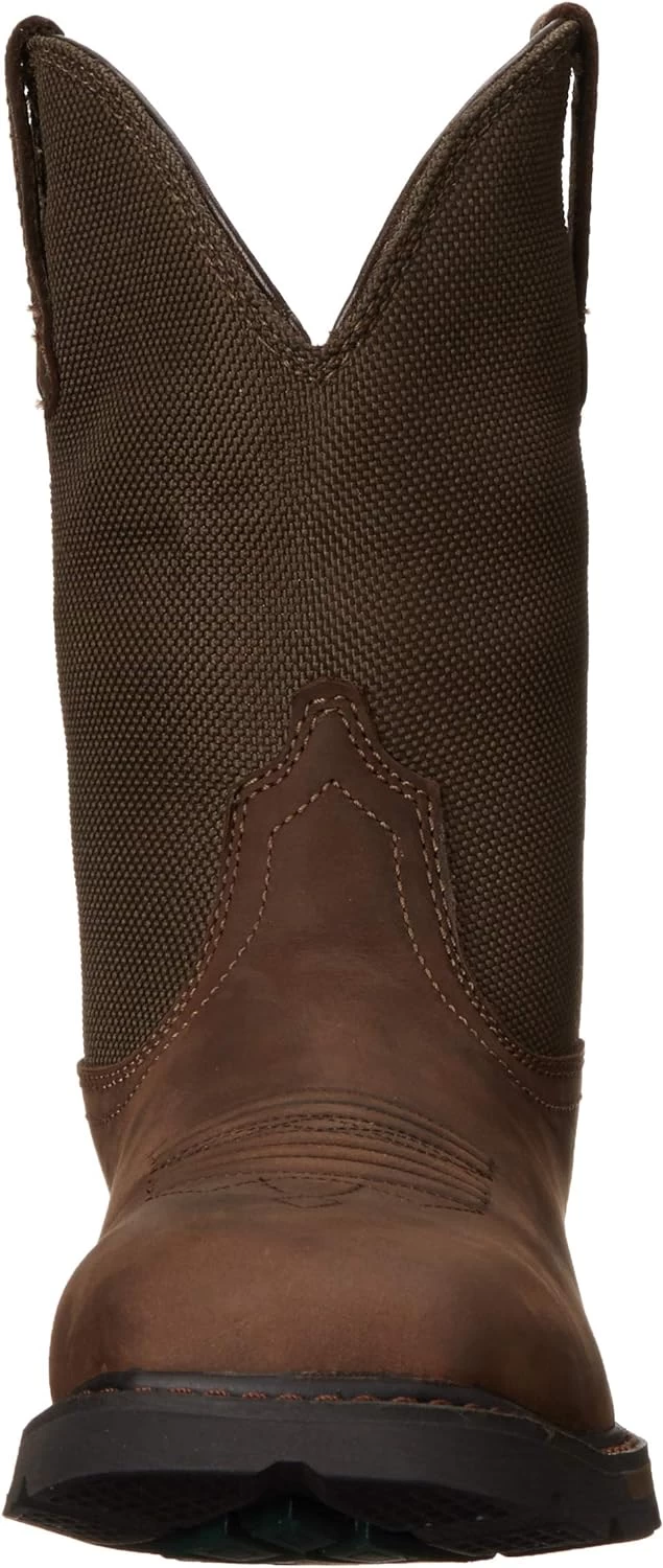 Ariat Mens Groundbreaker Wide Square Toe Waterproof Steel Toe Work Boot Palm Brown/Ballistic Brown 10.5 Wide 2 Ariat Mens Groundbreaker Wide Square Toe Waterproof Steel Toe Work Boot Palm Brown/Ballistic Brown 10.5 Wide – Image 2