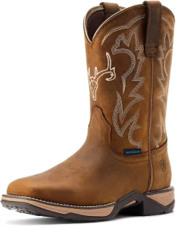 ARIAT Women's Anthem Deer Waterproof Western Boot