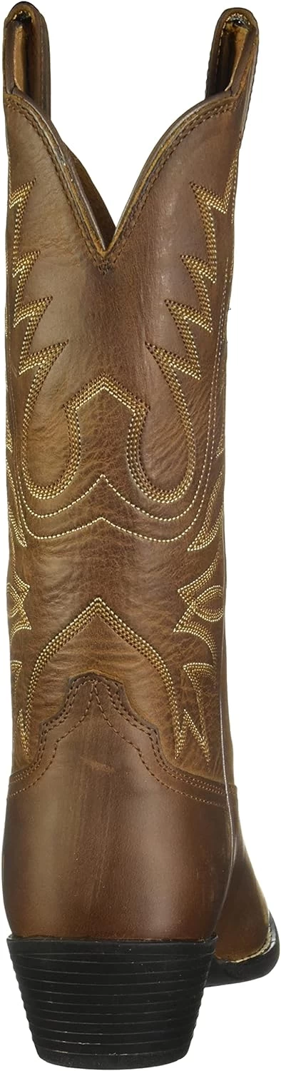 Ariat Women's Heritage R Toe Western Cowboy Boot, Marron Affligé, 9,5 Wide 3 Ariat Women's Heritage R Toe Western Cowboy Boot, Marron Affligé, 9,5 Wide – Image 3
