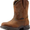ARIAT Women's Anthem Round Toe Shortie Waterproof Western Boot