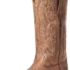 Ariat Women's Heritage Treasured Tan Elastic Wide Calf X-Toe Western Boots