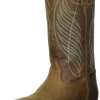 ARIAT Women's Round Up Wide Square Toe Waterproof Western Boot