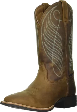 ARIAT Women's Round Up Wide Square Toe Waterproof Western Boot