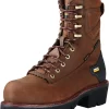 Ariat Powerline 8 ”400g Botte De Travail Composite étanche - Bottes De Travail En Cuir Pour Hommes