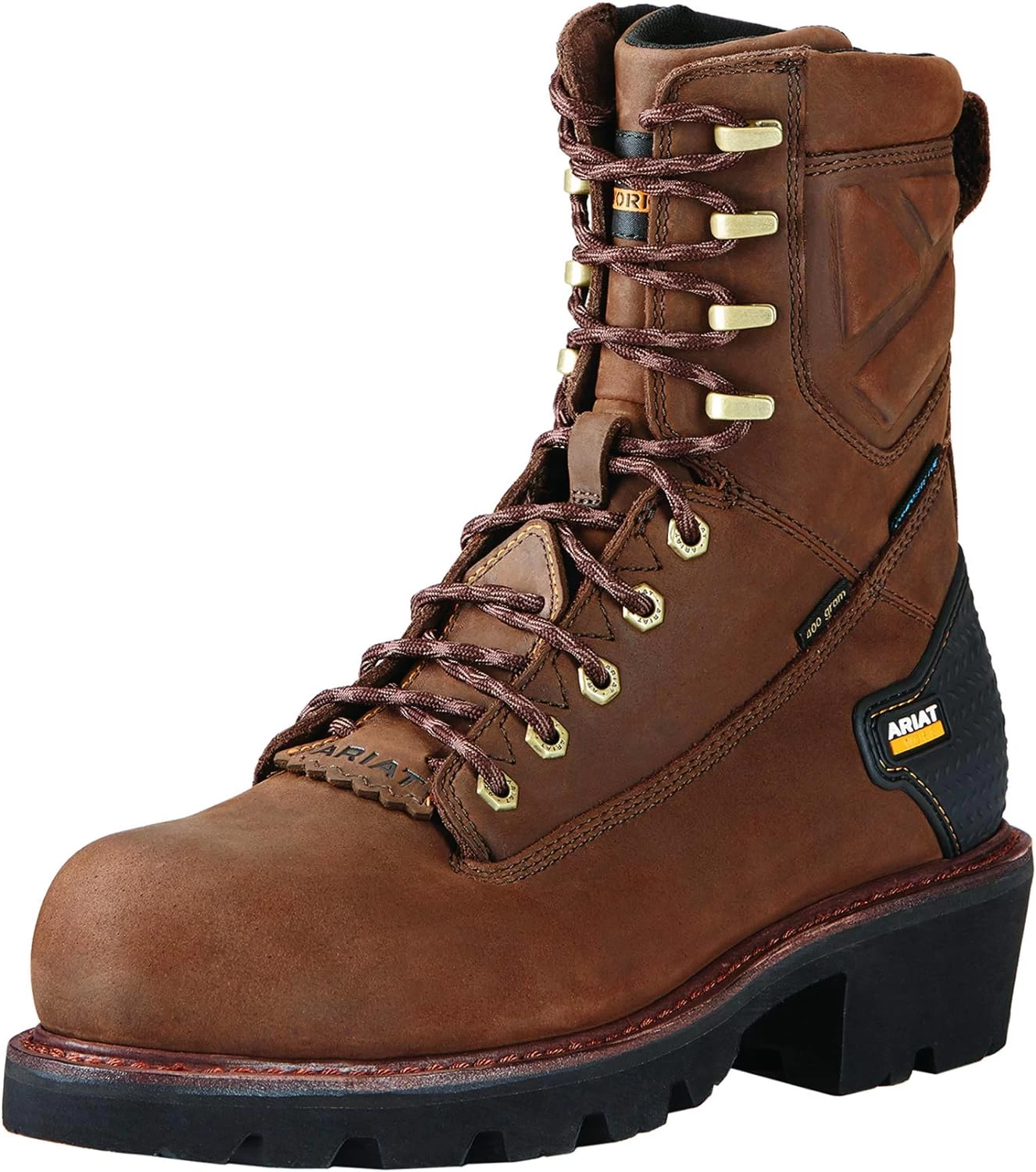 Ariat Powerline 8 ”400g Botte De Travail Composite étanche - Bottes De Travail En Cuir Pour Hommes 1 Ariat Powerline 8 ”400g Botte De Travail Composite étanche - Bottes De Travail En Cuir Pour Hommes