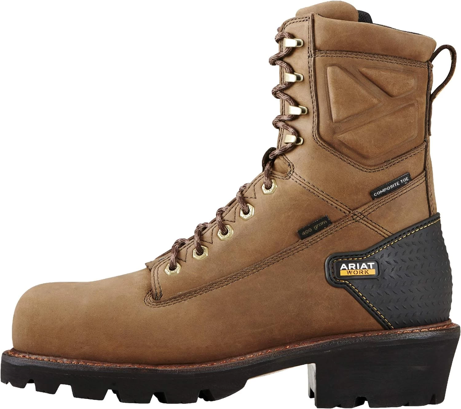 Ariat Powerline 8 ”400g Botte De Travail Composite étanche - Bottes De Travail En Cuir Pour Hommes 2 Ariat Powerline 8 ”400g Botte De Travail Composite étanche - Bottes De Travail En Cuir Pour Hommes – Image 2