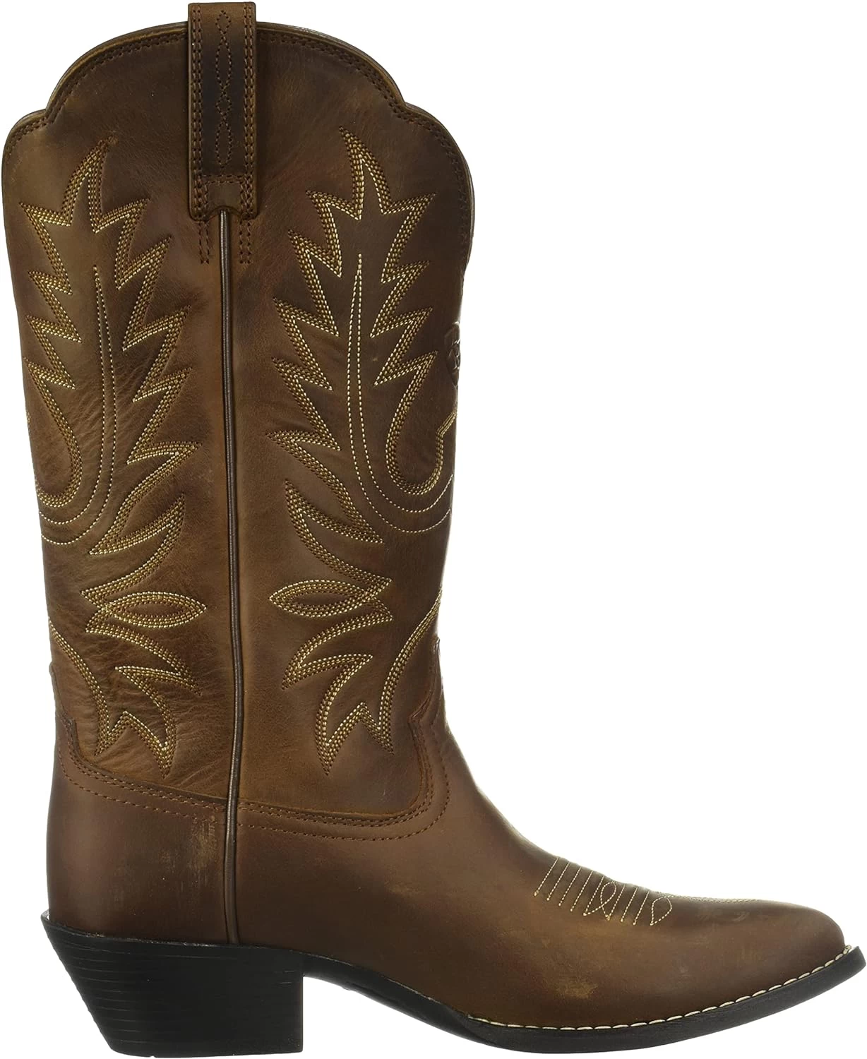Ariat Women's Heritage R Toe Western Cowboy Boot, Marron Affligé, 9,5 Wide 6 Ariat Women's Heritage R Toe Western Cowboy Boot, Marron Affligé, 9,5 Wide – Image 6
