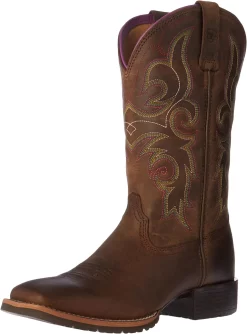 Ariat Bottes Occidentales Hybrides Rancher - Botte De Travail En Cuir Pour Femmes