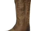 Ariat Women's Heritage R Toe Western Cowboy Boot, Marron Affligé, 9,5 Wide