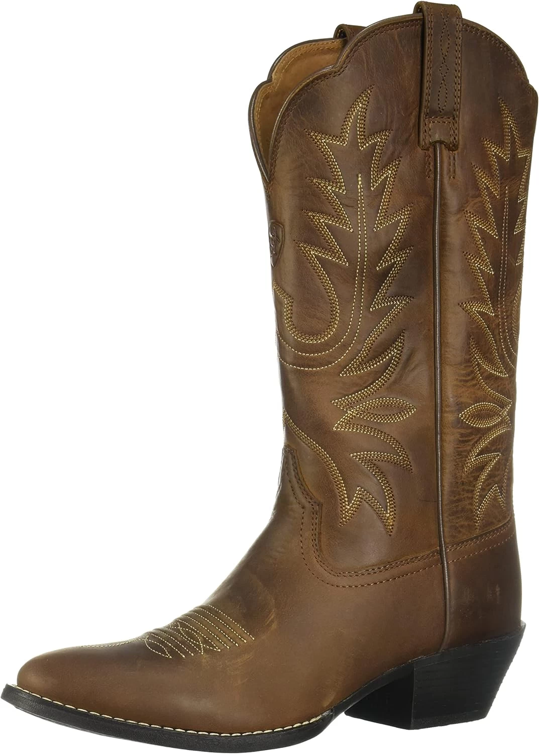 Ariat Women's Heritage R Toe Western Cowboy Boot, Marron Affligé, 9,5 Wide 1 Ariat Women's Heritage R Toe Western Cowboy Boot, Marron Affligé, 9,5 Wide