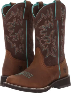 Bottes Occidentales à Bout Rond Ariat Delilah - Botte En Cuir Mi-mollet Pour Femme 14 Bottes Occidentales à Bout Rond Ariat Delilah - Botte En Cuir Mi-mollet Pour Femme -Ariat 91dUp Y7LvL. AC UL1500