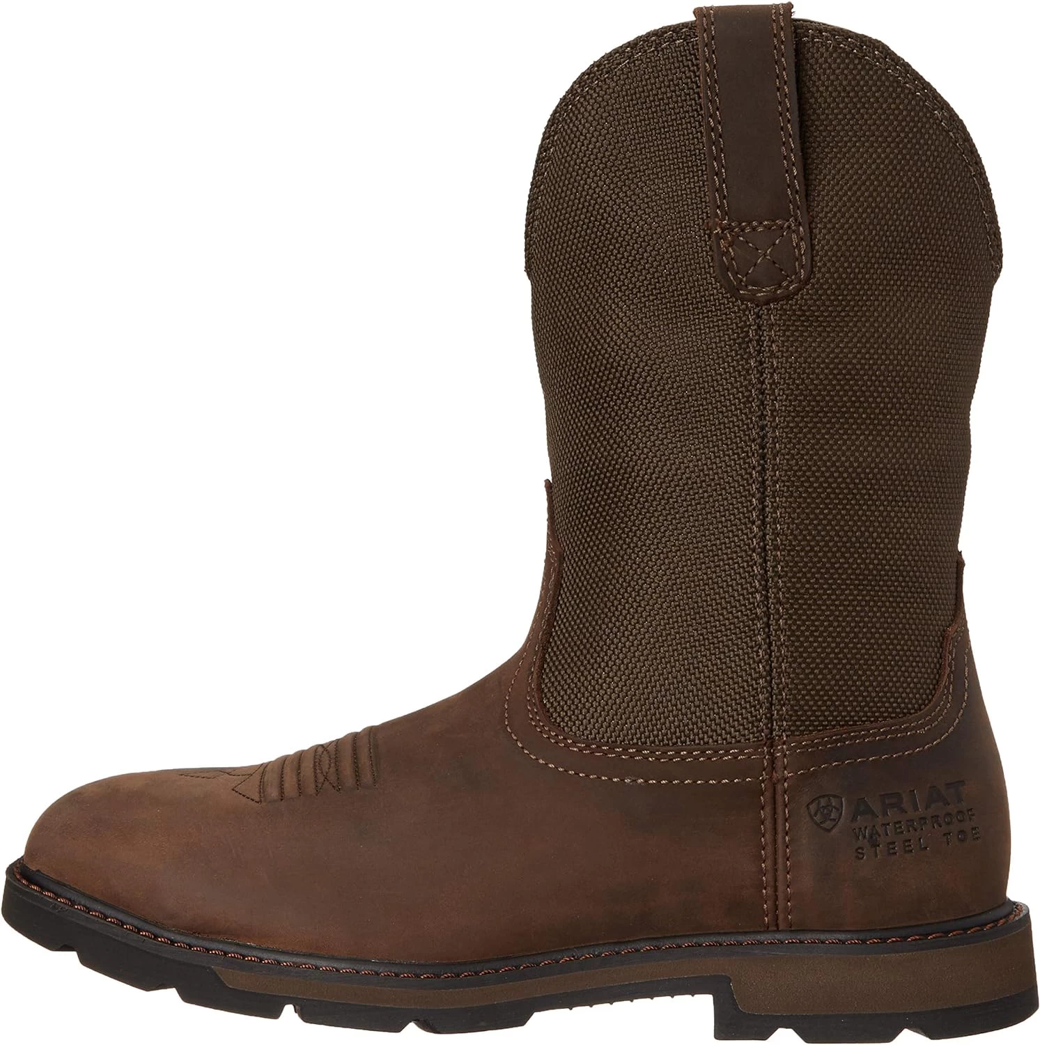 Ariat Mens Groundbreaker Wide Square Toe Waterproof Steel Toe Work Boot Palm Brown/Ballistic Brown 10.5 Wide 8 Ariat Mens Groundbreaker Wide Square Toe Waterproof Steel Toe Work Boot Palm Brown/Ballistic Brown 10.5 Wide – Image 8