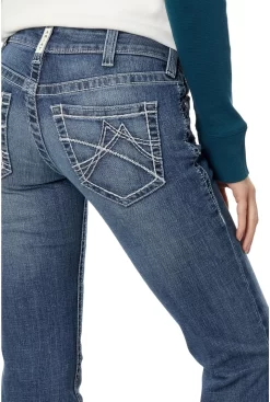 ARIAT Women's R.e.a.l. Mid Rise Arrow Fit Gianna Stackable Straight Leg Jean 5 ARIAT Women's R.e.a.l. Mid Rise Arrow Fit Gianna Stackable Straight Leg Jean -Ariat 91zD588VY8L. AC UL1500