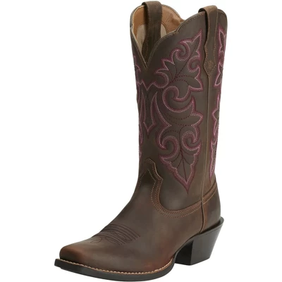 Ariat Bottes Western Round Up Square Toe Femme Powder Brown 37,5 1 Ariat Bottes Western Round Up Square Toe Femme Powder Brown 37,5