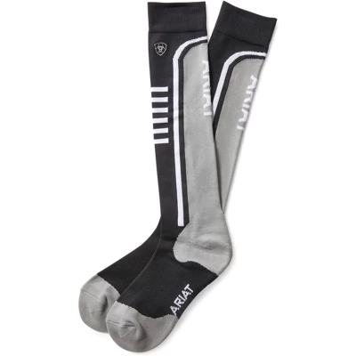 Ariat Chaussettes Ariattek SlimLine Noir Gris 1 Ariat Chaussettes Ariattek SlimLine Noir Gris