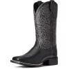 Ariat Bottes Western Round Up Remuda Femme Black Deertan 38