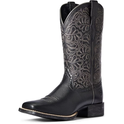 Ariat Bottes Western Round Up Remuda Femme Black Deertan 38 1 Ariat Bottes Western Round Up Remuda Femme Black Deertan 38
