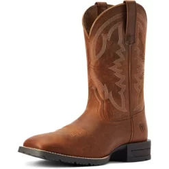 Ariat Bottes Western Hybrid Ranchwork Hommes Thatch Brown 43 45002431