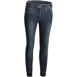 Ariat Pantalon D'Équitation Halo Denim Full Seat Marin 24R