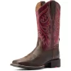 Ariat Bottes Western Round Up Back Zip Femme Worn Mocha/Rasberry 41
