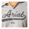 TEE SHIRT ARIAT SPLIT NECK