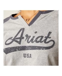 TEE SHIRT ARIAT SPLIT NECK